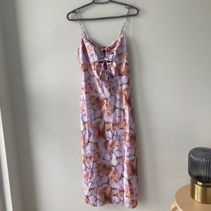 Dynamite Tie Dye Printed Silk Maxi Dress